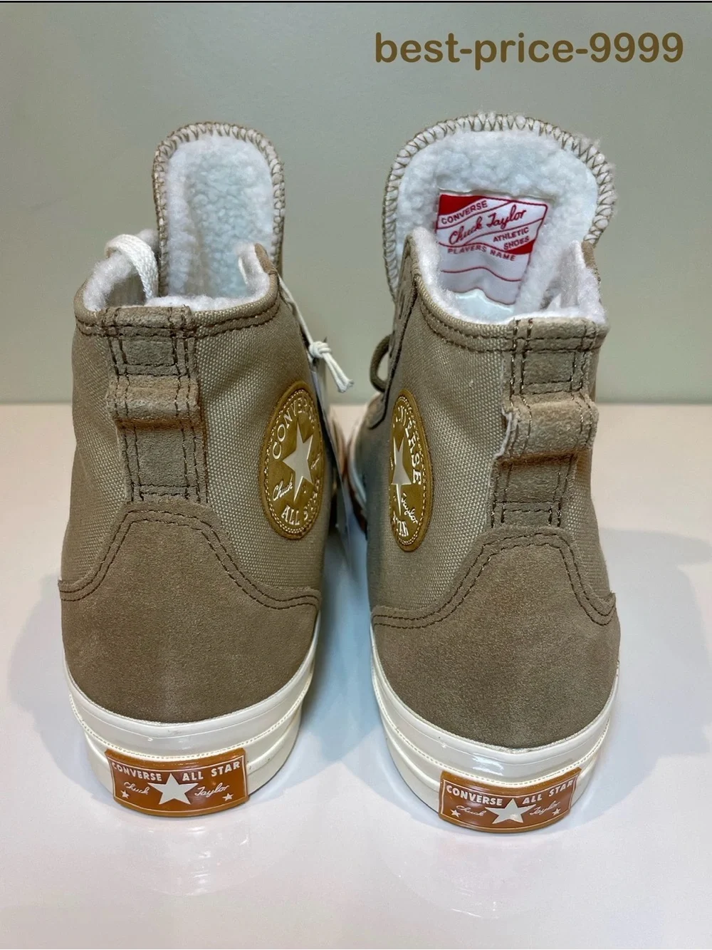 Converse Chuck Taylor All Star 70 Hi Unisex A04410C - Sheep Lined - Beige - New